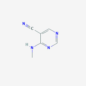 molecular formula C6H6N4 B092567 4-(Methylamino)pyrimidine-5-carbonitrile CAS No. 16357-70-3
