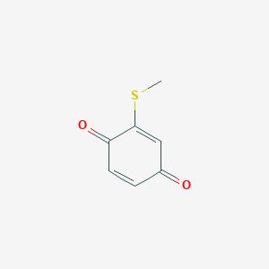 molecular formula C7H6O2S B092570 p-Benzoquinone, 2-(methylthio)- CAS No. 18232-06-9