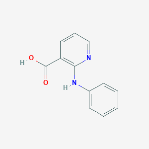 molecular formula C12H10N2O2 B092585 2-Anilinonicotinic acid CAS No. 16344-24-4