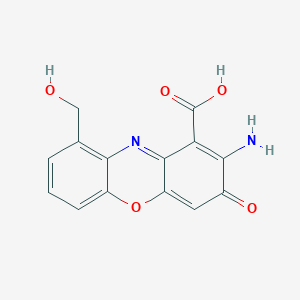molecular formula C14H10N2O5 B092598 Cinnabarin CAS No. 146-90-7