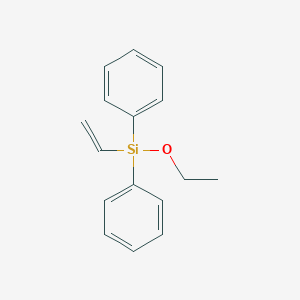 molecular formula C16H18OSi B092602 Silane, ethenylethoxydiphenyl- CAS No. 17933-85-6