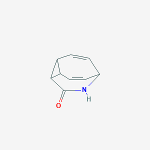 molecular formula C9H9NO B092608 4-Azatricyclo[3.3.2.0(2,8)]deca-6,9-dien-3-one CAS No. 17303-53-6