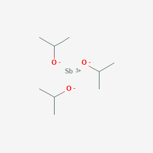 molecular formula C9H21O3Sb B092621 Antimony(3+) tripropan-2-olate CAS No. 18770-47-3