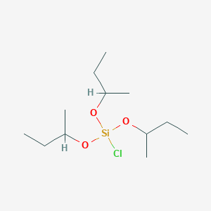 molecular formula C12H27ClO3Si B092623 Silane, chlorotris(1-methylpropoxy)- CAS No. 18105-63-0