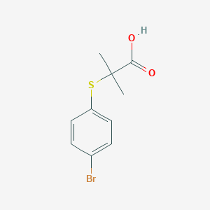 2-(4-Bromophenyl)sulfanyl-2-methylpropanoic acid