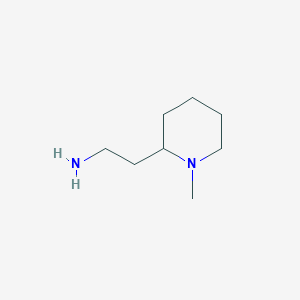 molecular formula C8H18N2 B092636 2-(1-Methylpiperidin-2-yl)ethanamine CAS No. 18128-28-4