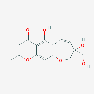 molecular formula C15H14O6 B092644 Ptaeroglycol CAS No. 18836-12-9