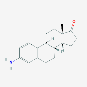 molecular formula C18H23NO B092657 (8R,9S,13S,14S)-3-Amino-13-methyl-7,8,9,11,12,13,15,16-octahydro-6H-cyclopenta[a]phenanthren-17(14H)-one CAS No. 18119-98-7