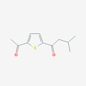 molecular formula C11H14O2S B092661 1-(5-Acetyl-2-thienyl)-3-methyl-1-butanone CAS No. 18282-21-8