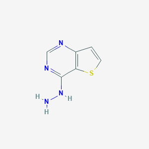 molecular formula C6H6N4S B092677 4-Hydrazinothieno[3,2-d]pyrimidine CAS No. 16229-26-8