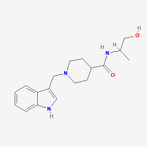 L-N-(1-Hydroxy-2-propyl)-1-(3-indolylmethyl)isonipecotamide