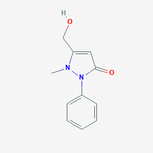 molecular formula C11H12N2O2 B092689 3-Hydroxymethylantipyrine CAS No. 18125-49-0