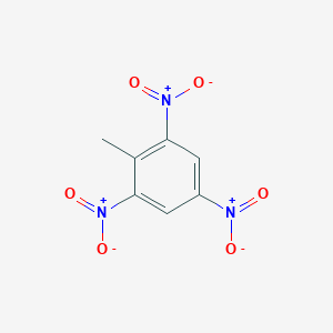 molecular formula C7H5N3O6<br>C7H5N3O6<br>C6H2(CH3)(NO2)3 B092697 2,4,6-Trinitrotoluene CAS No. 118-96-7