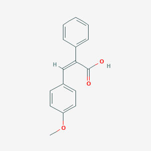 molecular formula C16H14O3 B092705 (2Z)-3-(4-Methoxyphenyl)-2-phenylacrylic acid CAS No. 19319-32-5