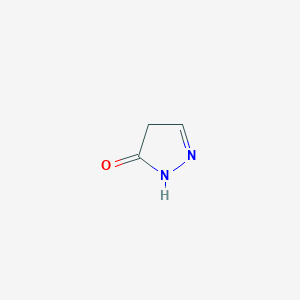 molecular formula C3H4N2O B092708 1H-Pyrazol-5(4H)-one CAS No. 137-44-0