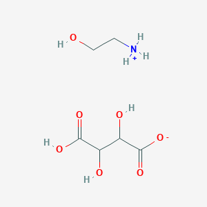 molecular formula C6H13NO7 B092714 (2-Hydroxyethyl)ammonium hydrogen tartrate CAS No. 17598-15-1