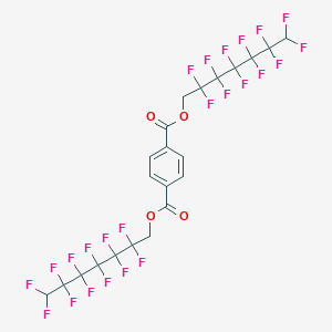 molecular formula C22H10F24O4 B092729 Terephthalic acid, bis(2,2,3,3,4,4,5,5,6,6,7,7-dodecafluoroheptyl) ester CAS No. 18770-70-2