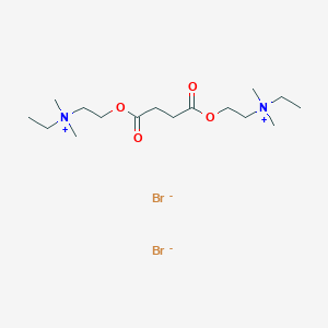 molecular formula C16H34Br2N2O4 B092734 Suxethonium bromide CAS No. 111-00-2