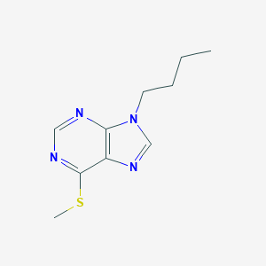 molecular formula C10H14N4S B092735 9H-Purine, 9-butyl-6-(methylthio)- CAS No. 15923-48-5
