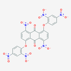 molecular formula C26H10N6O16 B092746 9,10-Anthracenedione, 1,5-bis(2,4-dinitrophenoxy)-4,8-dinitro- CAS No. 116-78-9