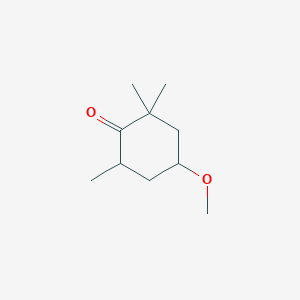 molecular formula C10H18O2 B092748 4-Methoxy-2,2,6-trimethylcyclohexanone CAS No. 17429-03-7