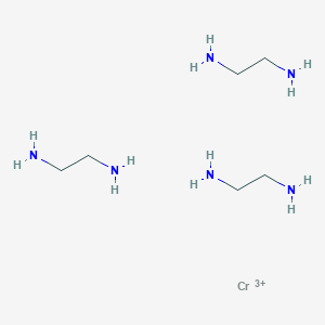molecular formula C6H24CrN6+3 B092750 Chromium triethylenediamine CAS No. 15276-13-8