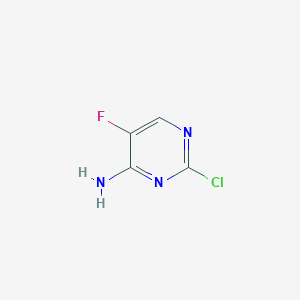 molecular formula C4H3ClFN3 B092753 4-氨基-2-氯-5-氟嘧啶 CAS No. 155-10-2