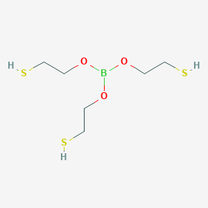 molecular formula C6H15BO3S3 B092762 TRIS[2-MERCAPTOETHYL] ORTHOBORATE CAS No. 15582-80-6