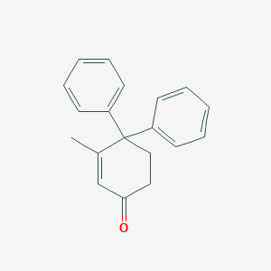 molecular formula C19H18O B092785 3-Methyl-4,4-diphenyl-2-cyclohexen-1-one CAS No. 17429-38-8