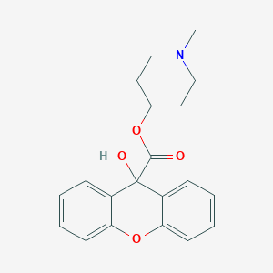 B009281 Xanthene-9-carboxylic acid, 9-hydroxy-, 1-methyl-4-piperidinyl ester CAS No. 102585-03-5