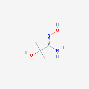 molecular formula C4H10N2O2 B092819 2,N-Dihydroxy-2-methyl-propionamidine CAS No. 15485-97-9