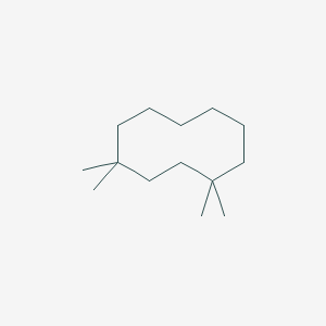 molecular formula C14H28 B092832 1,1,4,4-Tetramethylcyclodecane CAS No. 15841-11-9