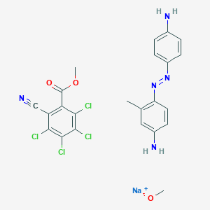 B009285 Sodium;4-[(4-aminophenyl)diazenyl]-3-methylaniline;methanolate;methyl 2,3,4,5-tetrachloro-6-cyanobenzoate CAS No. 106276-78-2