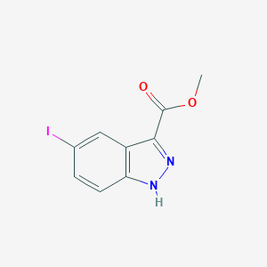 molecular formula C9H7IN2O2 B092853 Methyl 5-iodo-1H-indazole-3-carboxylate CAS No. 1079-47-6