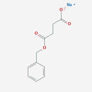molecular formula C11H12NaO4+ B092854 Sodium monobenzyl succinate CAS No. 140-21-6