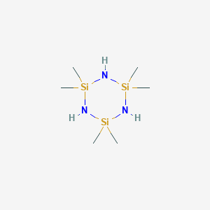 molecular formula C6H21N3Si3 B092865 2,2,4,4,6,6-六甲基环三硅氮烷 CAS No. 1009-93-4