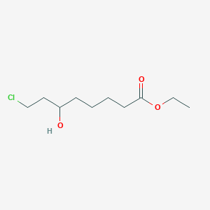 molecular formula C10H19ClO3 B092878 8-Chloro-6-hydroxyoctanoic acid ethyl ester CAS No. 1070-65-1