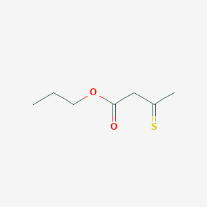molecular formula C7H12O2S B092880 Propyl 3-sulfanylidenebutanoate CAS No. 18457-87-9