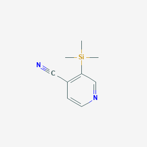 molecular formula C9H12N2Si B092892 3-(Trimethylsilyl)isonicotinonitrile CAS No. 17379-38-3