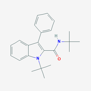 molecular formula C23H28N2O B092894 N,1-ditert-butyl-3-phenylindole-2-carboxamide CAS No. 17537-55-2