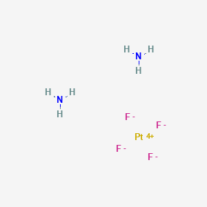 molecular formula Cl4H6N2Pt B092921 trans-Diamminetetrachloroplatinum CAS No. 16893-06-4