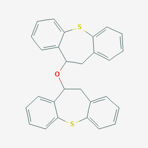 molecular formula C28H22OS2 B092930 5-(5,6-Dihydrobenzo[b][1]benzothiepin-5-yloxy)-5,6-dihydrobenzo[b][1]benzothiepine CAS No. 16661-24-8