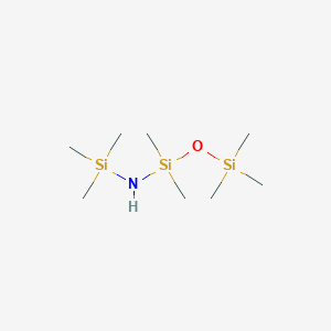 molecular formula C8H25NOSi3 B092944 Disiloxanamine, 1,1,3,3,3-pentamethyl-N-(trimethylsilyl)- CAS No. 17883-25-9