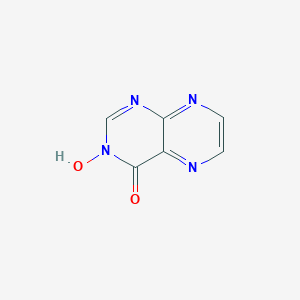 molecular formula C6H4N4O2 B092947 3-Hydroxypteridin-4-one CAS No. 18106-57-5