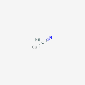 molecular formula CCuN B092949 Azanylidyne(114C)methane;copper(1+) CAS No. 17410-52-5