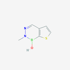 molecular formula C6H7BN2OS B092951 2-Methyl-1,2-dihydrothieno[2,3-d][1,2,3]diazaborin-1-ol CAS No. 17303-85-4
