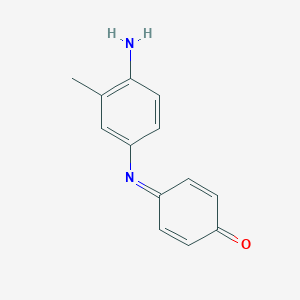 molecular formula C13H12N2O B092959 2,5-Cyclohexadien-1-one, 4-[(4-amino-3-methylphenyl)imino]- CAS No. 101-15-5