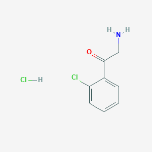 molecular formula C8H9Cl2NO B092960 2-Amino-1-(2-chlorophenyl)ethan-1-one hydrochloride CAS No. 16442-79-8