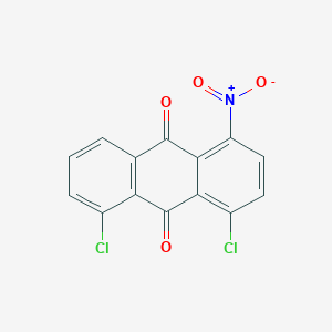 molecular formula C14H5Cl2NO4 B092963 4,5-Dichloro-1-nitroanthraquinone CAS No. 128-96-1