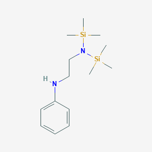 molecular formula C14H28N2Si2 B092964 N-phenyl-N',N'-bis(trimethylsilyl)ethane-1,2-diamine CAS No. 17814-46-9